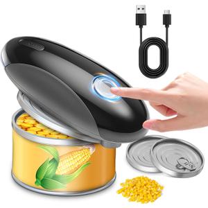 Electric Can Opener,One-Touch Safety Auto Can Opener,Smooth Edge,Hands Free Can Opener,Food Safety,Kitchen Gadgets,Battery Operated,Electric Can Opener for Seniors & Arthritis
