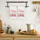 Dog Happy Valentine's Day Gifts for Her Him Kids, Hand Towel for Kitchen Bathroom, Decorations, 16x24 in