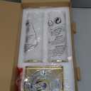 METWET Bathroom Light Fixtures, 2-Light Vanity Lights for Mirror with Milk Glass Shade, Brushed Gold Wall Sconces Up and Down Wall Lamp for Bathroom Bedroom Hallway, VL834-BG-ML