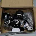 Apllamo 3" Casters Set of 4 4 Heavy Duty Quiet Casters, Max Load 2000LBS. Suitable to do Soft Wheels for cart, Glide Quietly and Protect The Floor, casters Set of 4 Heavy Duty.