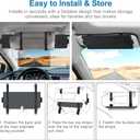 Sun Visor Extender for Car, Visor Extender Sun Blocker, Sun Visor Extension with Anti-Glare Lens Blocks UV & Sunlight, Adjustable Car Sun Visor for Safe Driving (Pack of 1)
