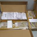 Wokceer Wedding Arch Backdrop Stand and Cover Set of 2 Metal Arch Stand with Arch Cover White 7.2FT, 6FT for Birthday Party Wedding Ceremony Bridal Baby Shower Event Decor