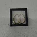 ightweight Teardrop Hoop Earrings for Women - 14k Gold/White Gold Plated Large Oval Pull Through Hoop Earrings High Polished Statement Jewelry Gift for Women