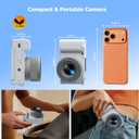 5K Digital Camera for Photography, 72MP Autofocus Vlogging Camera with 6X Optical Zoom, 2.8" 180 Flip Screen Video Camera for YouTube with Anti-Shake, 64GB SD Card, 2 Batteries, White