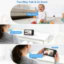 Baby Monitor with Camera and Audio - 5 inch Screen Portable Baby Camera Monitor No WiFi with Temperature Sensor and 1000ft Long Range, Night Vision, VOX, 2-Way Talk, 8 Lullabies, for New Parents