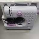 This lightweight Sewing machine is designed for convenience and versatility. Sewing Machine for Beginners,Portable 12 Built-in Stitches,(High-Low Speeds),505UJH.DC Power Supply Method.