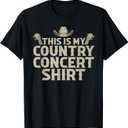 Cool Country Concert for Men Women Country Music Lover T-Shirt, XL