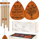 Birthday Friendship Gifts for Women Men Friends, 35" Wind Chimes Distance Best Friend Thank You Gifts