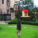 Squirrel Baffle for Bird Feeder Pole,Installation Without Removing the Pole,Wrap Around Poles Protect Bird Feeder,Suitable for Shepherd Hooks