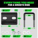 Rhino USA Hitch Tightener Anti Rattle Clamp (for 2.5 inch Hitches) Heavy Duty Steel Trailer Hitch Stabilizer - Weatherproof Protective Anti-Rust Silencer for Bike Rack, Hitch Receiver & More!