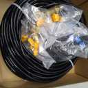 HIRALIY 100ft Drip Irrigation Kit Plant Watering System 8x5mm Blank Distribution Tubing DIY Automatic Irrigation Equipment Set for Garden Greenhouse Flower Bed Patio Lawn