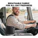 Work Back Brace for Men & Women, Adjustable Lower Back Support Belt with Suspenders for Back Pain Relief, Moving Construction Warehouse Heavy Lifting Safety & Protection (Black, Small)