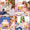 Jovow Claw Machine for Kids, Mini Vending Machine with Music, Prize Dispenser Toys for Girls and Boys, Electronic Claw Game Machine for Party Birthdays, Includes 35 Mini Toys (Small)