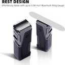 TOMOLO 2 Pack Torch Lighter Quadruple Jet Flame Windproof Refillable Butane Lighter with Hidden Punch, Butane Not Included (Black)