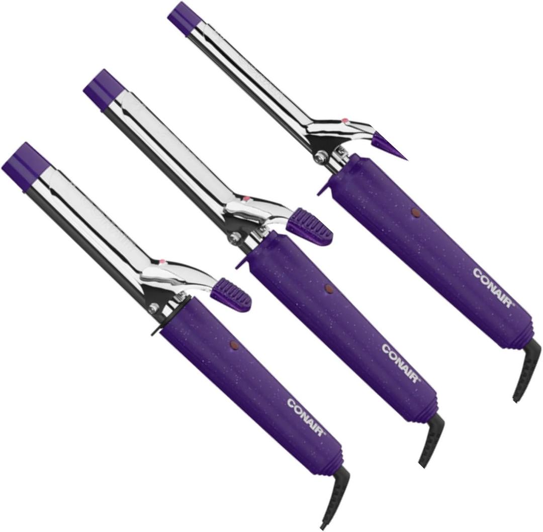 Conair Supreme Curling Iron Combo Pack, 1/2", 3/4", & 1", Set of 3
