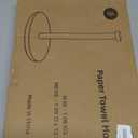 Paper Towel Holder Countertop, Black Paper Towel Holder with Weighted Base Non Slip, Standing Paper Towel Roll Holder for Kitchen Bathroom, Easy One-Handed Operation, Stainles Steel (Matte Black)