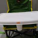Bright Starts John Deere Pop 'N Sit Portable Booster Chair, Floor Seat, Indoor/Outdoor Use, Compact Fold, Green and Yellow, 6 Mos - 3 Yrs