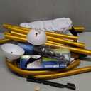 OurWarm 8.2FT & 6FT Gold Balloon Arch Kit, Free Bending Top Balloon Arch Stand With Base for Floor, Half Arch for Wedding Birthday Party Baby Shower Halloween Decorations