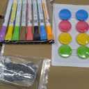 Dry Erase Magnetic White Board, 10" x 10" Double-Sided Desktop Whiteboard with Stand, Portable Small Whiteboard Set for Drawing, Office, Home