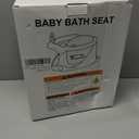 Baby Bath Seat for Babies 6 Months & Up - Bathtub Seats for Babies Sitting Up with Rinse Cup, Non-Slip, Comfortable, Infant Bath Essentials, Gray