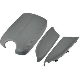 X AUTOHAUX 1 Set Car Center Console Cover Front Door Panels Armrest Replacement for Honda Accord 2008 2009 2010 2011 2012 Light Grey