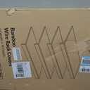 Gashell Wire Shelf Covers, Bamboo Wire Rack Covers for Pantry, Closet (4pcs, 24" W x 16" D)