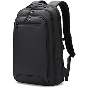 FENRUIEN Business Laptop Backpack for Men, Slim USB Travel Backpack Lightweight Water Resistant Unisex Work/College 15.6 Inch Computer Backpack Black