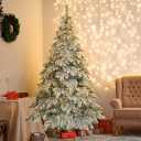 7.5ft Artificial Christmas Tree with 400 LED Lights and 1050 Bendable Branches, Christmas Tree Holiday Decoration Creative Decorated Trees Xmas Tree Christmas Decorations