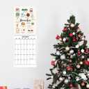 2 x Wall Calendar 2026 Vertical Monthly Wall Calendar 12 Month Hanging Wall Planner8.3" X 11.7 ", Thick Paper, Cute Design (Beige)