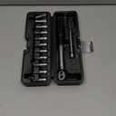 PRO BIKE TOOL Adjustable Torque Wrench Set - High-Precision 1/4 Wrench with 2-20 Nm Range - Complete Bike Tool Kit with Hex, Torx Bits, and Case for Easy Storage (Matte Silver)