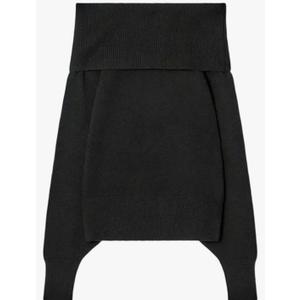 ZAFUL Women's Cropped Knit Sweater Boat Neck Long Sleeve Pullover Jumper Top XL