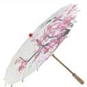 Omabeta Pretty Classical Handmade Oil Paper Umbrella with Wooden Handle,Exquisite DIY Chinese Classical Plum Blossom Handmade Umbrella for Dancing Props Cosplay Photography