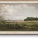 VIYYIEA Framed Canvas Wall Art, Landscape Wall Art for Living Room, Vintage Natural Oil Painting Picture, Beautiful Scenery Home Decor, Bathroom Wall Decor -Sunlit Clouds-(24"x36")