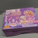 G.C Cat Toys for Kids Girls, Electronic Interactive Stuffed Cat Walk Meow and Wag Tail with Stroller Pet Care Accessories Toys Pretend Play Birthday Gifts for Toddlers Girls 3 4 5 6 7 8 Year Old