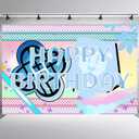 Demon Birthday Party Decorations Backdrop Banner Magical Music Themed Singer Backdrop Photography Background for Birthday Party Favors Supplies3.2x5ft