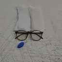 IBOANN Chic & Comfy Blue Light Glasses for Women - 3-Pack Round Frames, Screen-Ready Style with UV Protection Coating (*B117 Tranparent & Dark Green & orange)