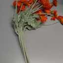 Artificial Flowers 5Pcs Poppies Flowers Artificial Silk Flowers for Home Office Wedding Outdoor Decor (Orange)