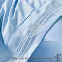 100% Viscose Derived from Bamboo Pillow Cases Set of 2, Breathable Cooling Pillowcases for Hot Sleepers, 600 Thread Count, Silky Soft, Standard Size, Blue