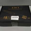 5 in 1 Hair Dryer Brush Set, Professional Negative Ionic Hot Air Styler, Air Curling Wrap Styler, Detachable Blow Dryer Brush With Auto Wrap Curlers, Hair Styling Tools For Straight/Curl/Drying/Smoothing