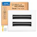 Fits 30x6 Duct Opening, Modern AC Vent Cover, Linear Slot Diffuser, White
