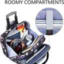 KROSER Rolling Laptop Bag Premium Rolling Laptop Briefcase Computer Bag Fits Up to 15.6 Inch Laptop Overnight Bag with RFID Pockets for Travel/Business/Women