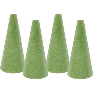 STEFORD 4Pcs Floral Foam Tree Cones, Foam Blocks Green Foam for Flower Arrangements Crafts Florist Wedding Birthday Garden Artificial Flower Holder Vase Plant Decorations 5.9 Inch x 2.75 Inch