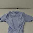 Van Heusen Men's Short Sleeve Regular Fit Oxford Solid Dress Shirt (18.5"-19" Neck, Blue)
