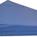 Sunnydaze 12x12 Canopy Replacement Top - Replacement Canopy Cover Only - Heavy-Duty PU-Coated 150D Oxford Fabric - Blue