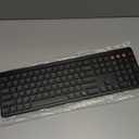 Bluetooth Keyboard and Mouse, 2.4G + Dual Bluetooth Multi Device, Full Size Silent Ergonomic Keyboard with 4 Level DPI Adjustable Wireless Mouse for Windows, Mac OS Desktop/Laptop/PC