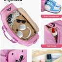 Elilier Mom Gifts, Travel Duffel Bag, Mothers Day Birthday Graduation Gift for Her, Gifts for Teenage Girls Women, Teen Girl Gifts Trendy Stuff, Initial Overnight Weekender Bag