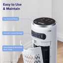 LEVOIT Tower Fan for Bedroom, 90 Oscillating Standing Fan with 28dB Quiet for Sleep, 25ft/s Velocity, 12H Timer, 5 Speeds 4 Modes, Remoter, Bladeless Room Fan for Home, Office, Indoor, 36 inch, White