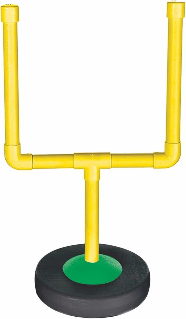Vibrant Yellow Plastic Football Goal Centerpiece -16.25" x 9.5" (1 Set) - Premium Sports Event Decoration Set - Eye-Catching and Unique Table Decor - Ideal for Soccer Fans and Parties