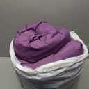 5pcs All Season Soft Microfiber Goose Down Alternative Box Stitching Full (90'' x 90'') Comforter Lavender