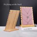 Necklace Display Stands for Selling Necklace Holder Necklace Display Storage Jewelry Display Storage Set 3PCS (Pink)